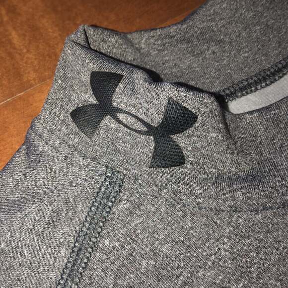 Under Armour Men's ColdGear® Armour Fitted Mock Long Sleeve charcoal size XL - Picture 3 of 9
